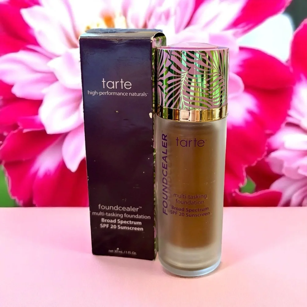 💎 Tarte Babassu Foundcealer Dewy Foundation SPF 20 in Shade 60H Mahogany